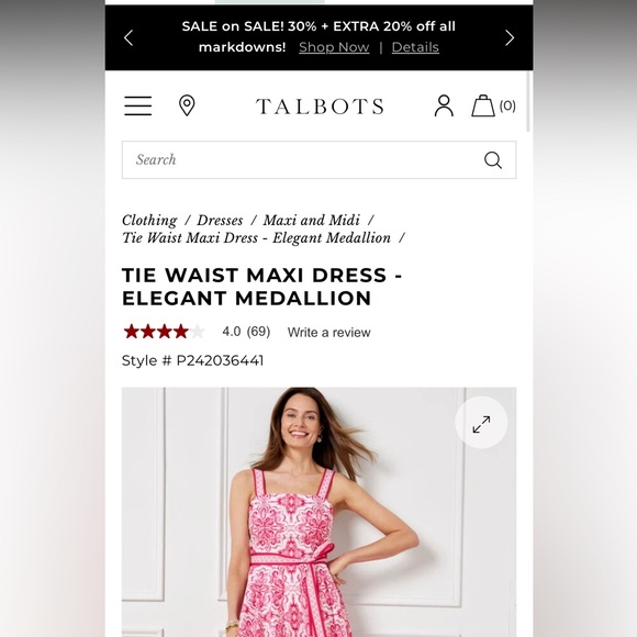 Tie Waist Maxi Dress - Elegant
Medallion Summer Dress - Picture 2 of 8